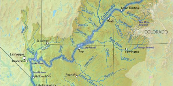 map of the colorado river basin