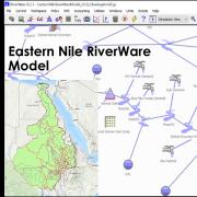 Eastern Nile RiverWare Model on the RiverWare workspace