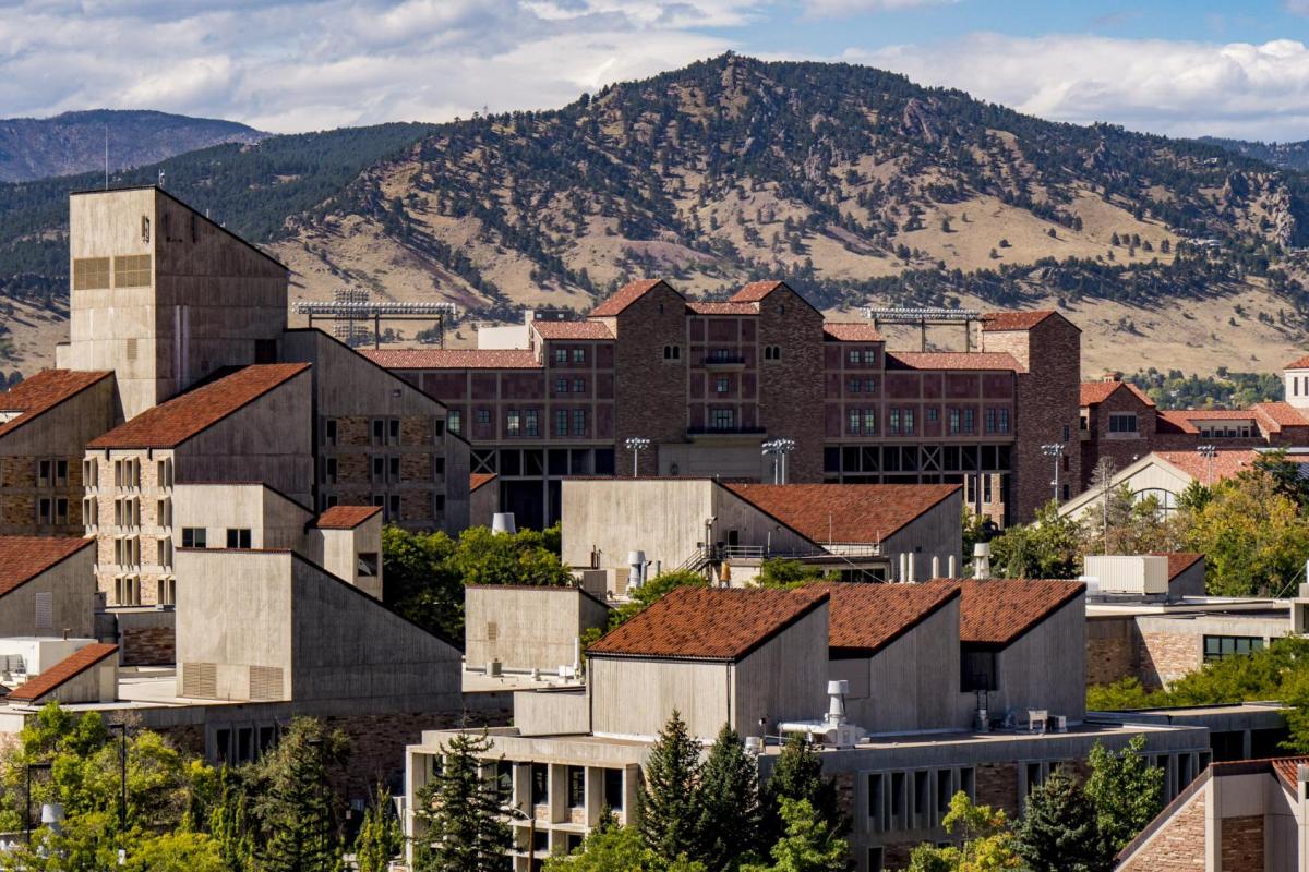 rooftops on the CU Boulder campus