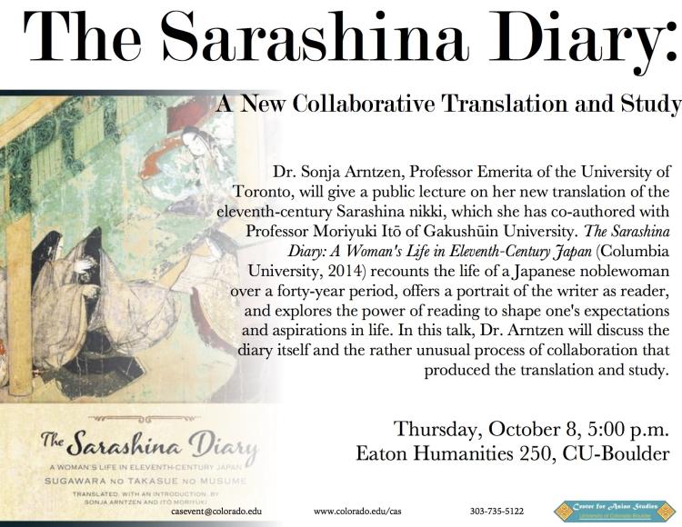 The Sarashina Diary Dr. Sonja Arntzen CU Boulder October 8, 2015