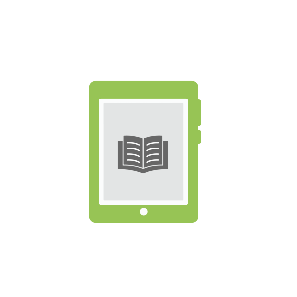 iPad with book inside.