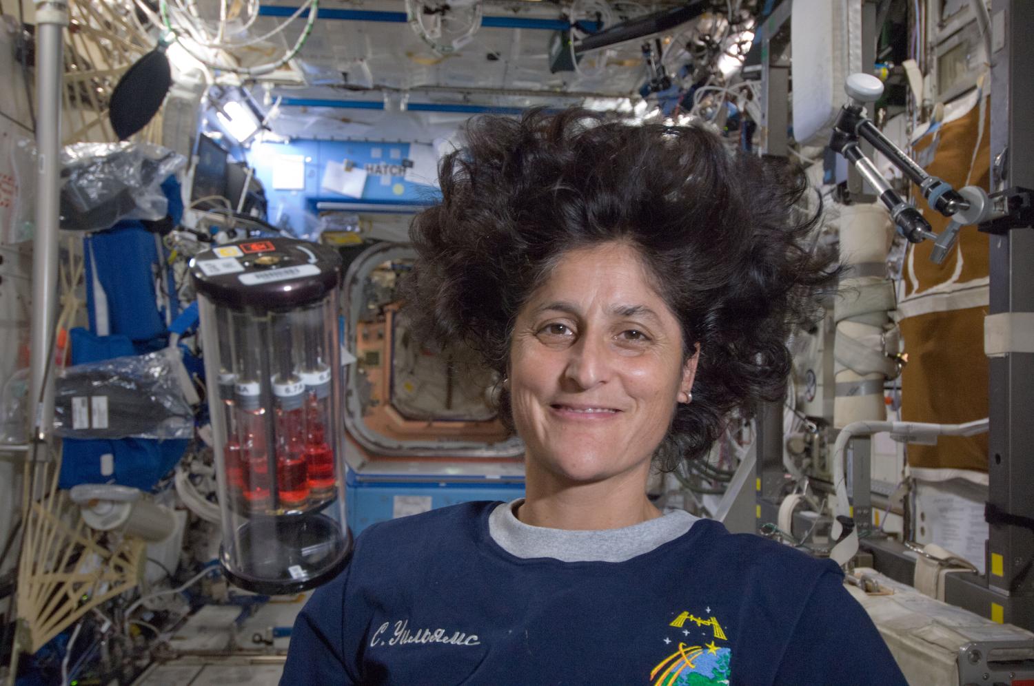 NASA astronaut Sunita Williams with a GAP