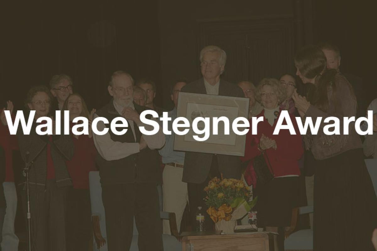 Wallace Stegner Award; Wallace Stegner with Ivan Doig