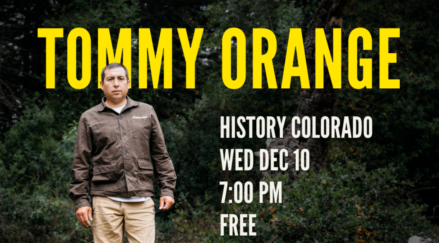 Tommy Orange for December 10th, 2025 event