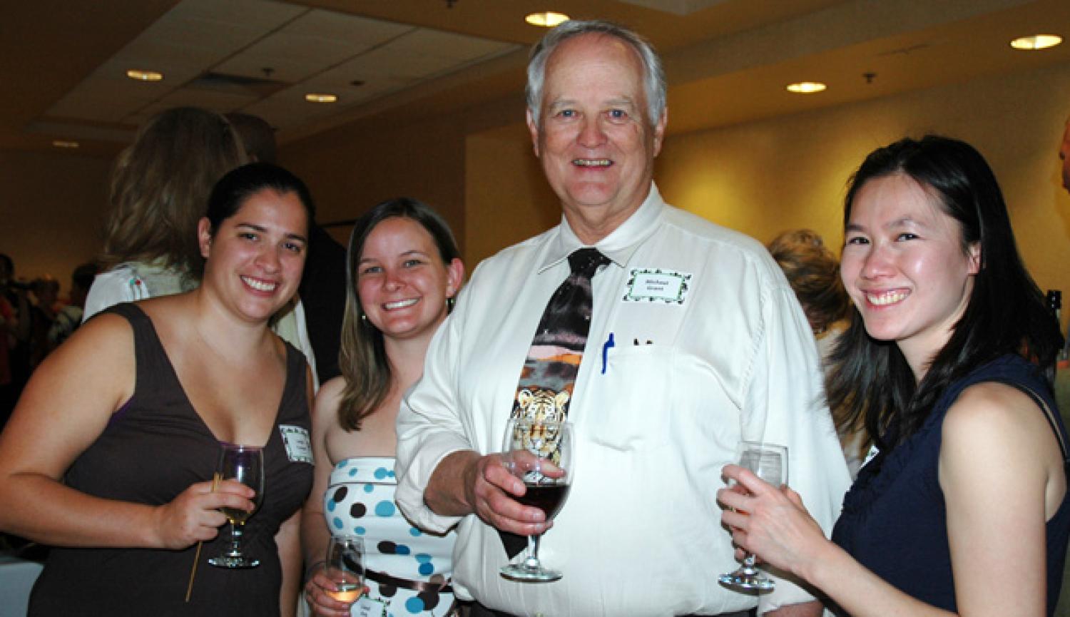 photo of students at Writing Awards Banquet