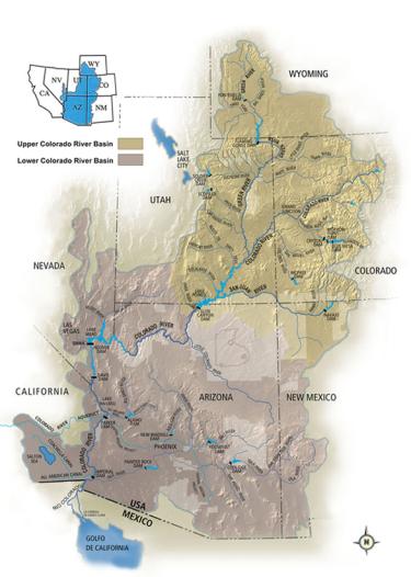 Map of Colorado River System