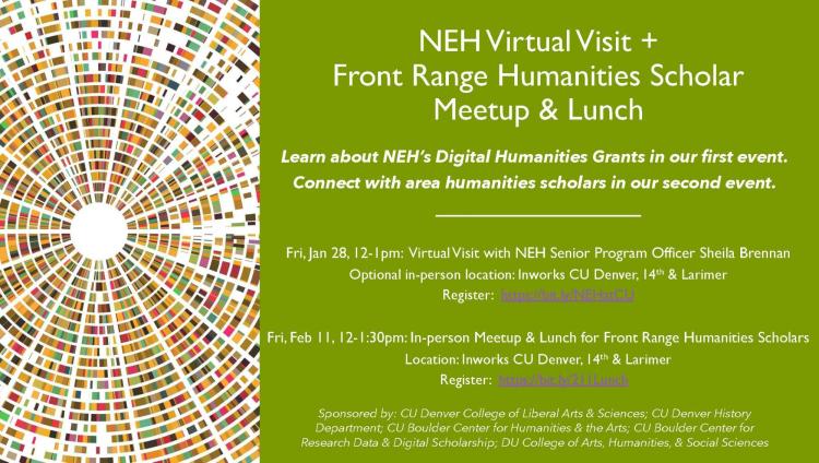NEH Front Range Humanities Scholar Meetup & Lunch