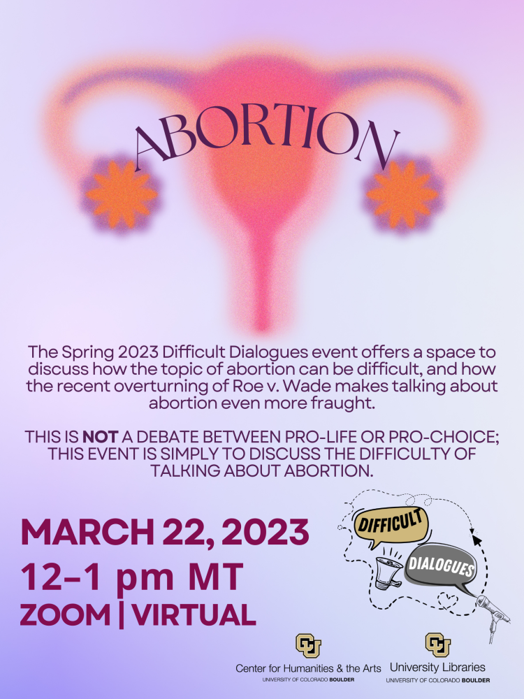 Difficult Dialogues - Spring 2023 Flyer on March 22, 2023