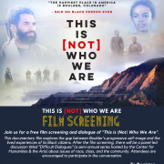 Flyer for the event "This is [Not] Who We Are"
