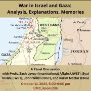 War in Israel and Gaza: Analysis, Explanations, Memories