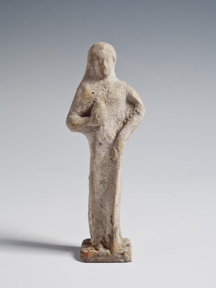 Terracotta mold of a grotesque figure, Greek