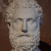 bust of Aeschylus, Carole Raddato from FRANKFURT, Germany, CC BY-SA 2.0 <https://creativecommons.org/licenses/by-sa/2.0>, via Wikimedia Commons