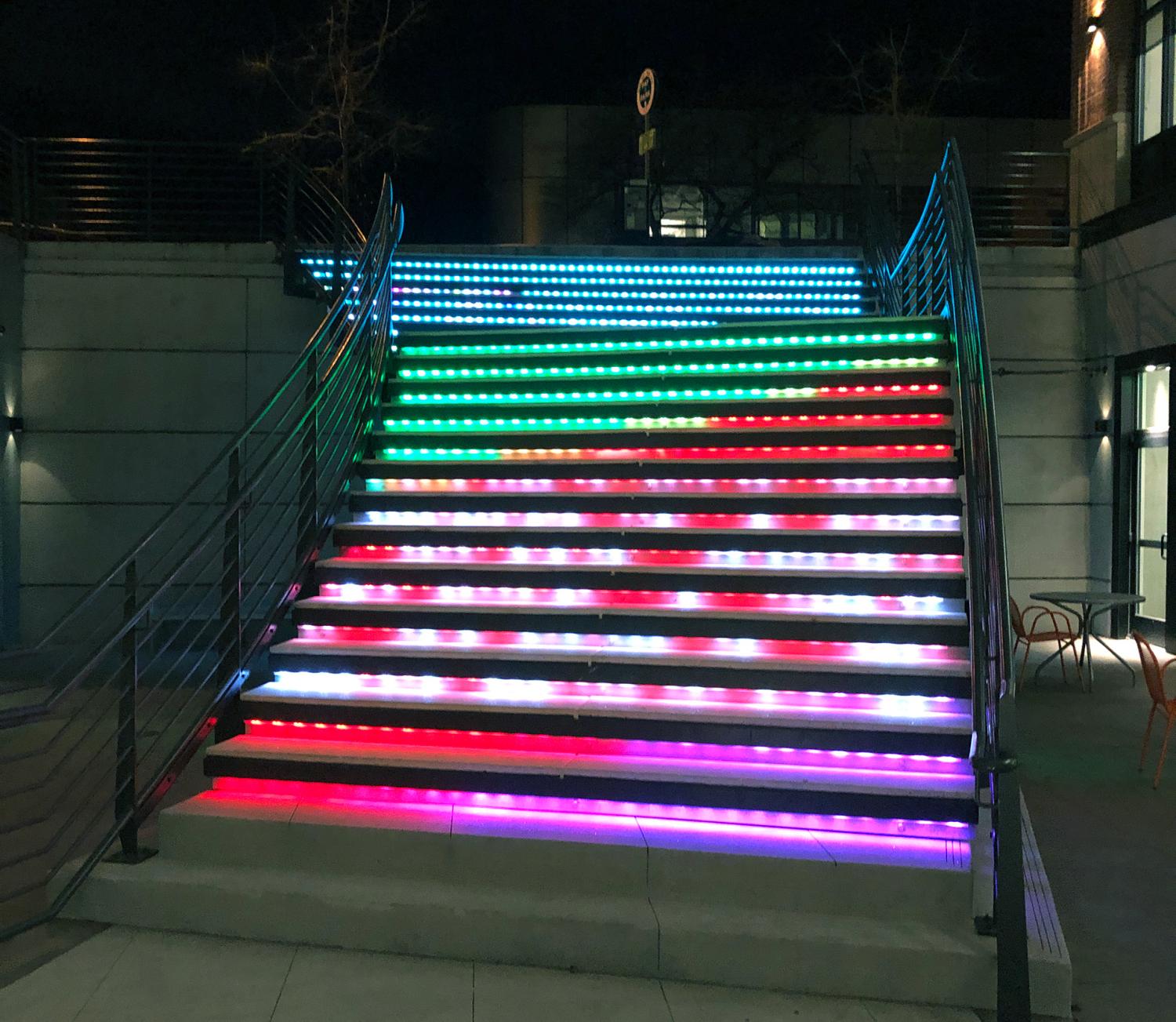 Lights on stairs
