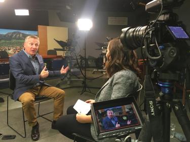 Journalist Tom Costello recalls his time as a student anchor for NewsTeam Boulder.