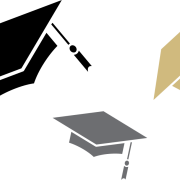 thrown graduation caps