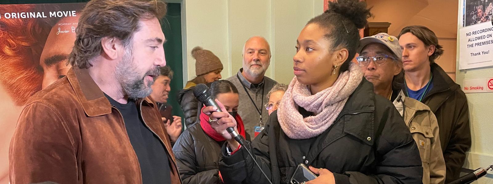 Jasmine Riggs and Javier Bardem