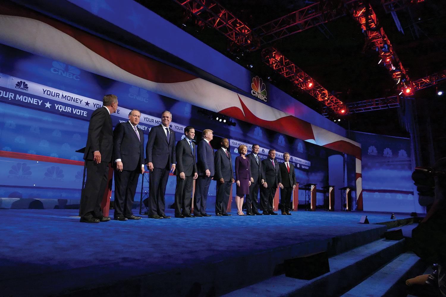 Contenders for the Republican nomination for president prepare for debate