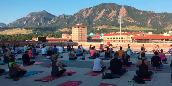 rooftop yoga