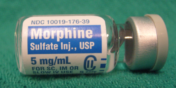 bottle of morphine