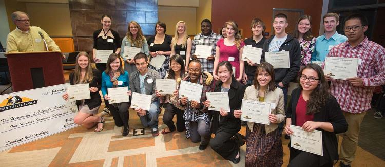 recipients of the Buffalo Bicycle Classic scholarships 