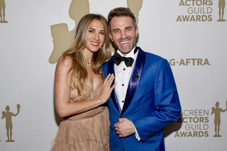 Ben Whitehair and Jess Hoover at the SAG awards