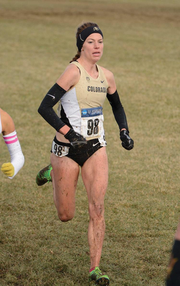 Olympian Shalaya Kipp running in race