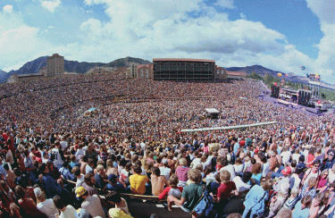 a Rolling Stones concert at CU Boulder