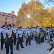 CU Boulder marching band at Homecoming