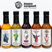 Image of all of the Sauce Leopard products.