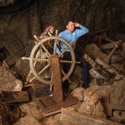 Mike Morrison in Disneyland pirate scene