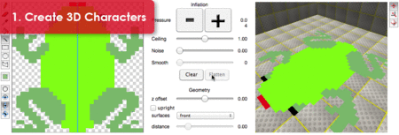 A GIF showing step-by-step instructions for SGD's frogger game. 