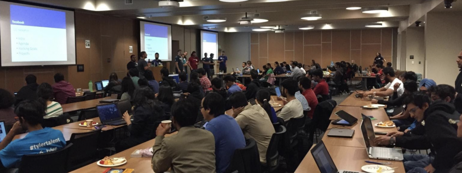 facebook employees present at the network engineering hackathon at CU