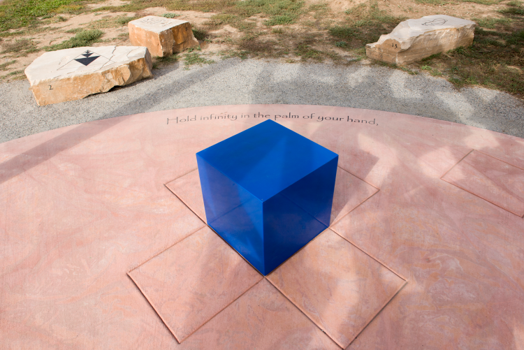 Blue cube