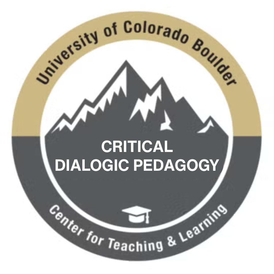 Digital badge for the Critical Dialogic Pedagogy Micro-Credential Program