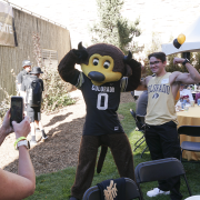Chip and alumni at 2019 CU Engineering Homecoming tailgate