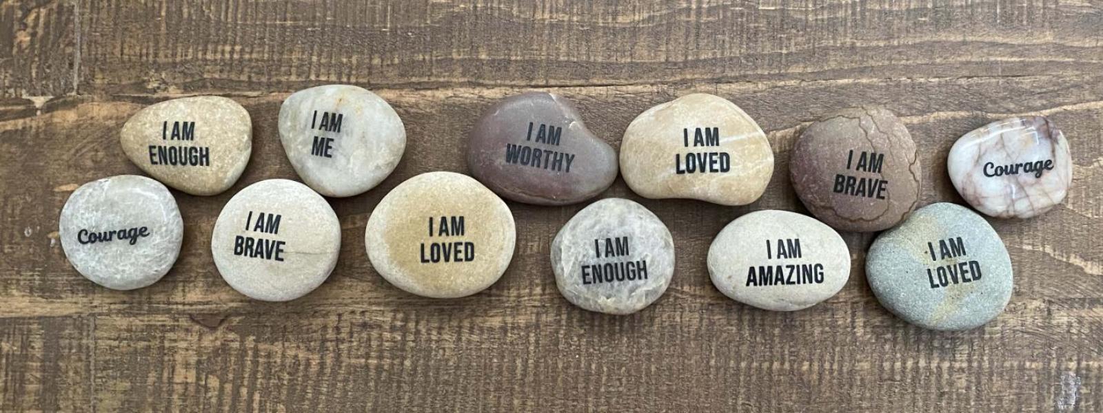 Affirmation rocks