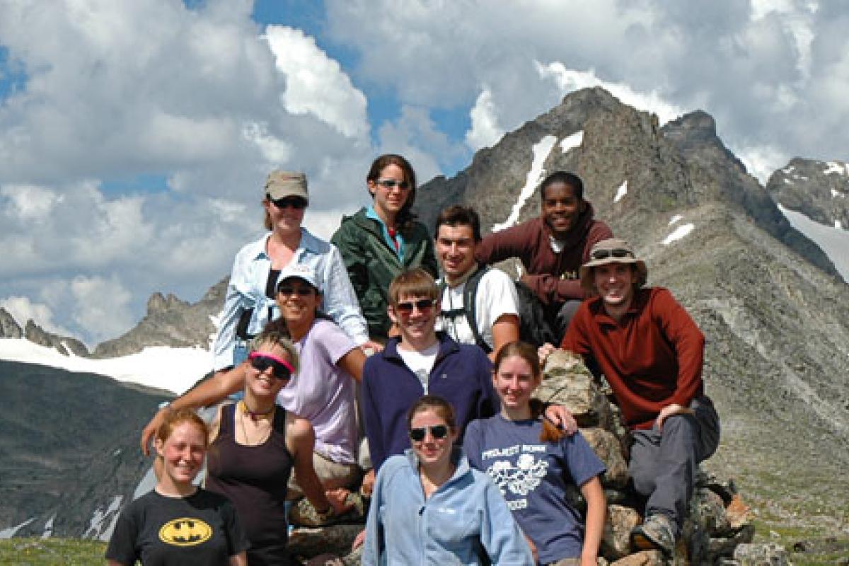 Mountain Research Station class of students