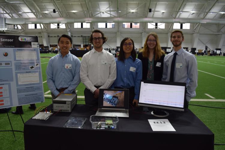 The Weathernauts team at the Engineering Projects Expo