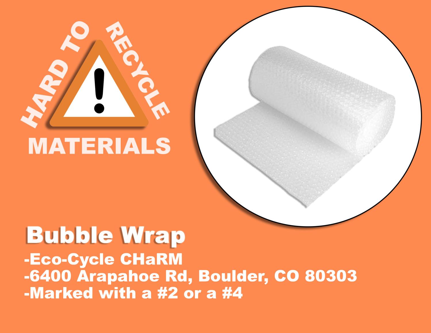 Bubble Wrap as a Recyclable Item