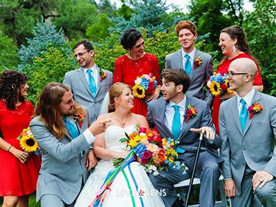 Kyle and her wedding party