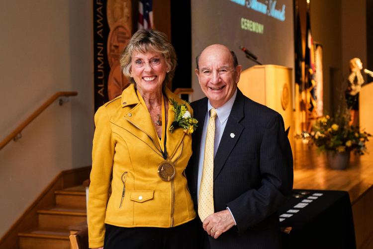 Ann Scott and Chancellor DiStefano