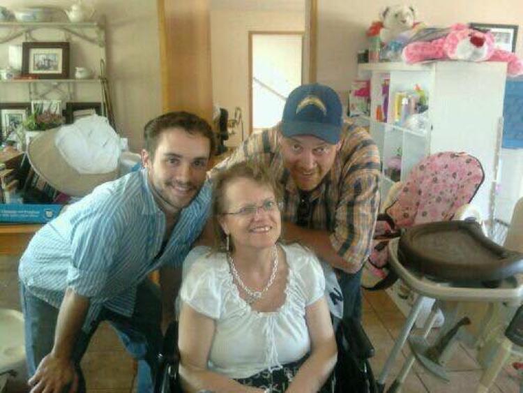 Tyler LeCroy with parents