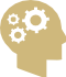 brain and gears icon