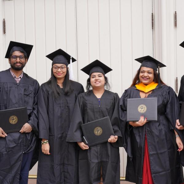 Grads lined up for picture