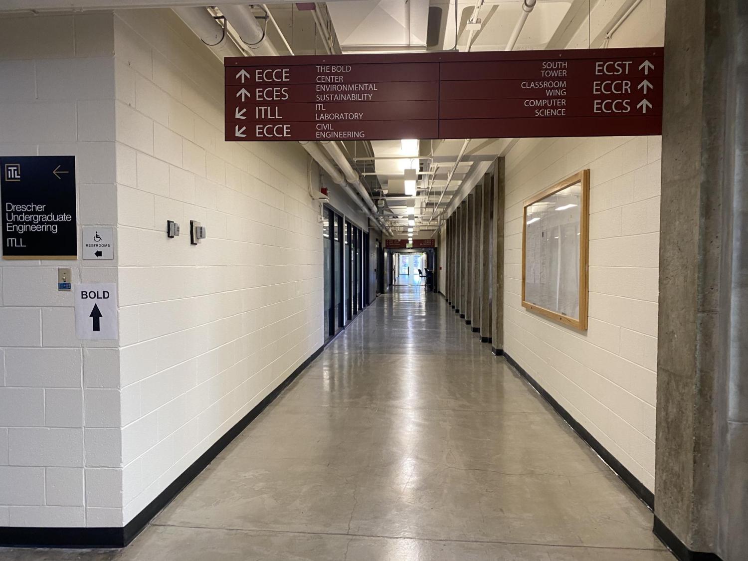The hallway to the BOLD Center