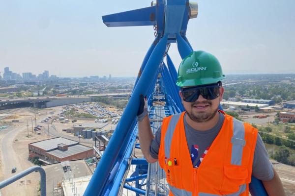 Giovanni Hernandez on a worksite