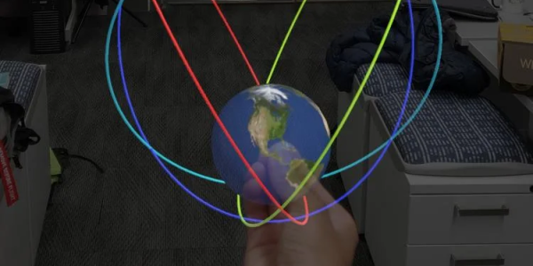 Example of the mixed reality trajectory software