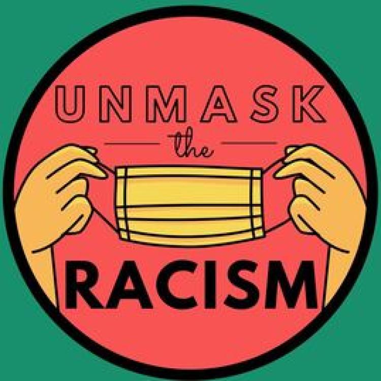 Unmask the racism logo