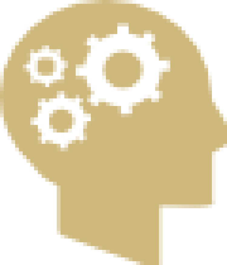 brain and gears icon