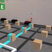 Augmented reality view of minesweeper like game